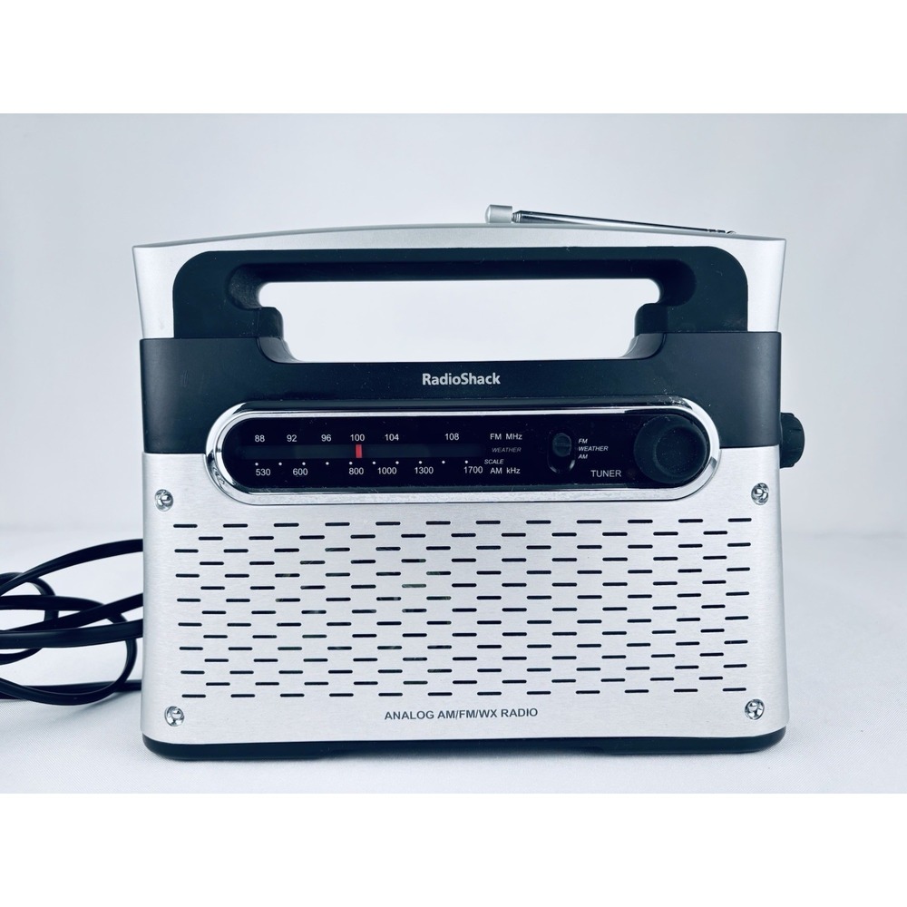 RadioShack 12-889 Portable Analog AM/FM/WX Weather Radio - Tested & Working